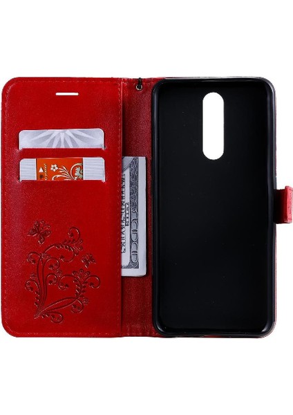 Oppo F11 Pu Deri Manyetik Kapak Için Flip Case Darbeye Kapak ile (Yurt Dışından)