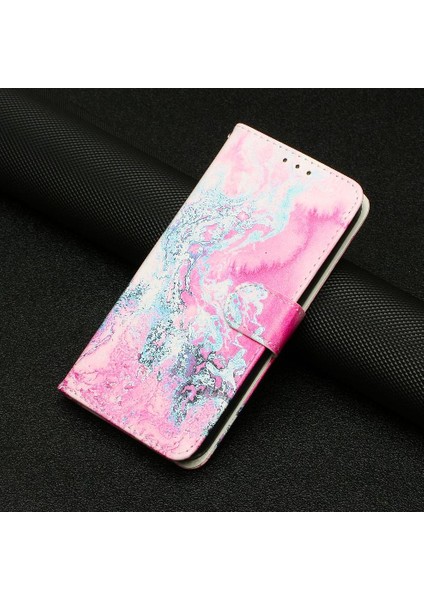 Xiaomi Redmi Not 11 Için Flip Case 5g Manyetik Mermer Desen Kart Yuvaları (Yurt Dışından)