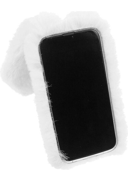 Xiaomi Poco F6 Peluş Telefon Kılıfı Için Kılıf Sonbahar ve Kış Sevimli Peluş Kulaklar (Yurt Dışından) modelleri