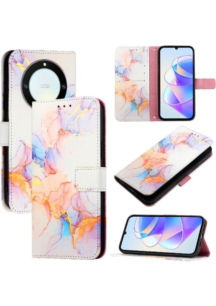 Onur X9A 5g Kickstand Mermer Desen Pu Deri Cüzdan Için Kılıf (Yurt Dışından) indirimleri