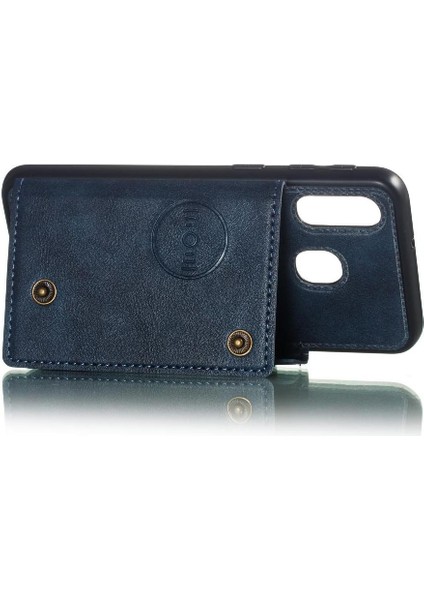 Cüzdan Kılıf Için Huawei P20 Lite Buit Demir Kickstand Kart Tutucu Cüzdan (Yurt Dışından) indirimleri