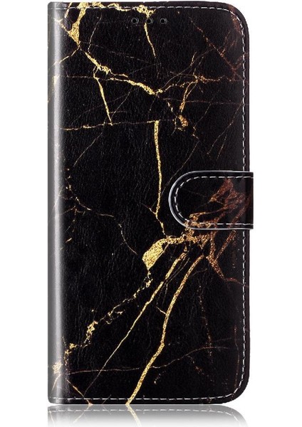 Huawei P10 Tam Koruma Mermer Desen Pu Deri Cüzdan Için Flip Case (Yurt Dışından)