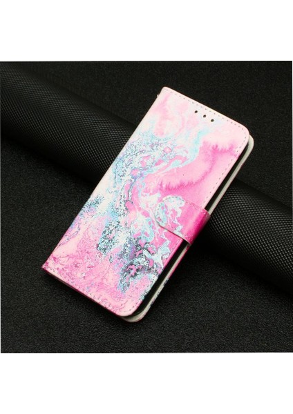 Google Piksel 7 Pro Manyetik Mermer Desen Tam Koruma Için Flip Case (Yurt Dışından)