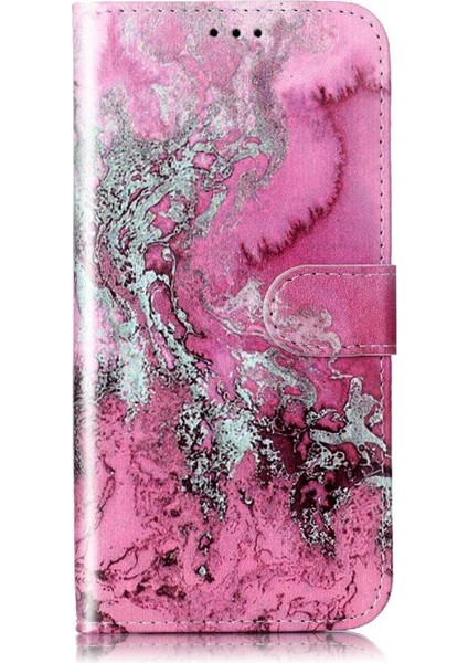 Google Piksel 7 Pro Manyetik Mermer Desen Tam Koruma Için Flip Case (Yurt Dışından)