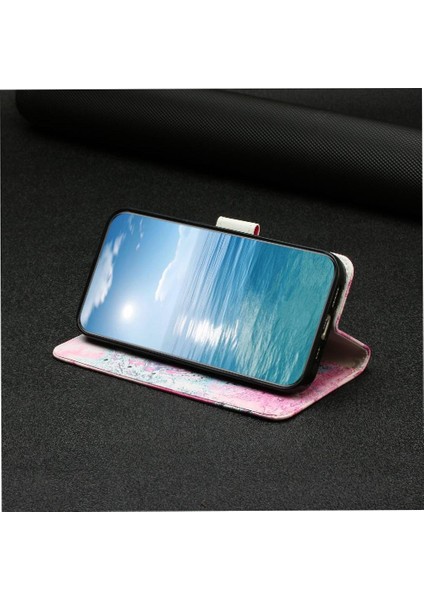 Google Piksel 7 Pro Manyetik Mermer Desen Tam Koruma Için Flip Case (Yurt Dışından)