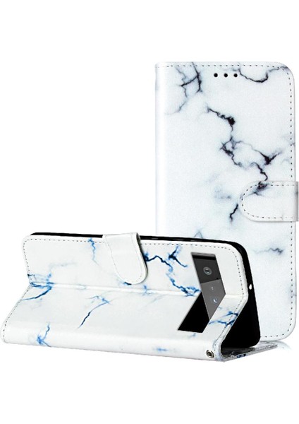Google Piksel 6 Pro Için Flip Case Kart Yuvaları Tutucu Pu Deri Cüzdan Tam (Yurt Dışından)