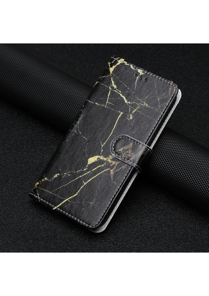 Google Piksel 7 Pro Manyetik Mermer Desen Tam Koruma Için Flip Case (Yurt Dışından)