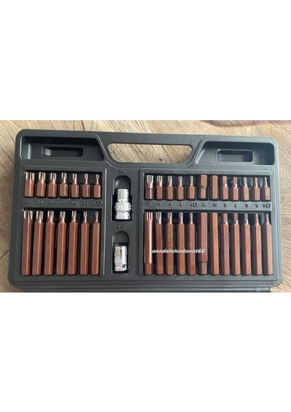 Baytec S2 Çelik 40 Parça Tork Set Otomotiv Seti T55 Tork Seti 12 Alyan Seti