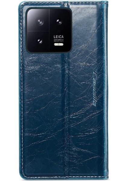 YH Mall Xiaomi 13 Için Flip Case Çılgın At Pu Deri Manyetik Cüzdan Kickstand (Yurt Dışından)