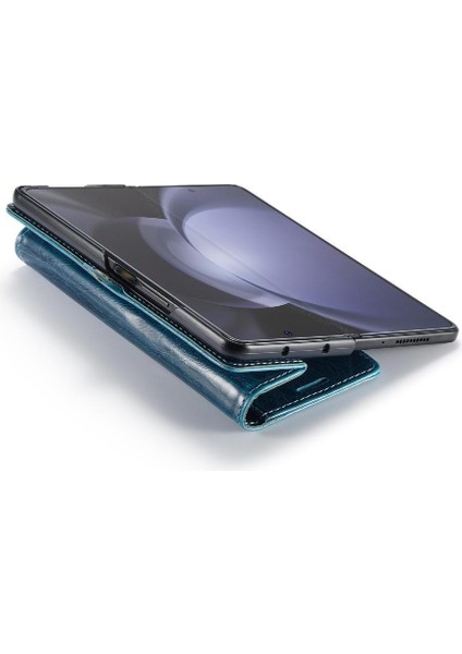 Samsung Galaxy Z Için Flip Case Fold 5 5g Kickstand Kart Tutucu Manyetik (Yurt Dışından)