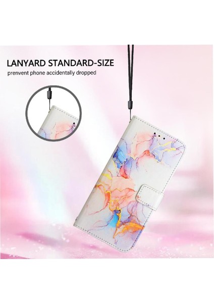Tecno Kıvılcım 10C Mermer Desen Cüzdan Pu Deri Kickstand Için Kılıf (Yurt Dışından) fiyatları