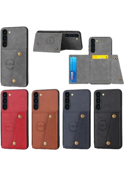Samsung Galaxy S23 Buit Için Cüzdan Kılıf Demir Cüzdan Kılıf Kickstand Kart (Yurt Dışından) modelleri