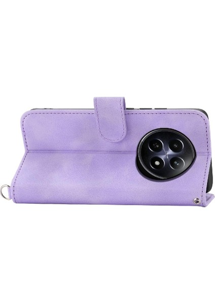 Realme 12 5g Darbeye Dayanıklı Kabartmalı Çoklu Kredi Kartı Yuvaları Için Flip Case (Yurt Dışından)
