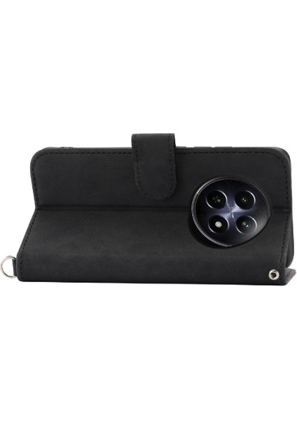 Realme 12 5g Darbeye Dayanıklı Kabartmalı Çoklu Kredi Kartı Yuvaları Için Flip Case (Yurt Dışından)
