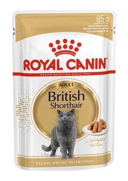 British Shorthair Adult Pouch Kedi Maması 85 gr