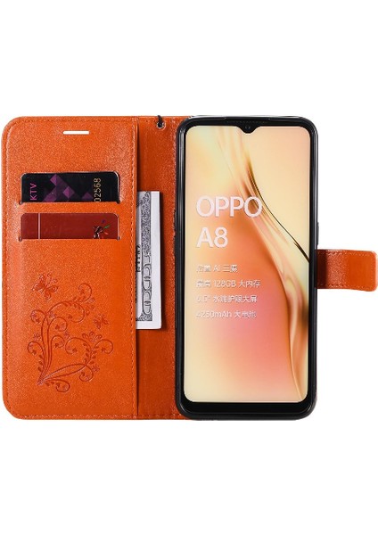 Oppo A8 Için Flip Case/oppo 2020 Flip Kickstand Kart Yuvası Standı ile Kapak (Yurt Dışından)