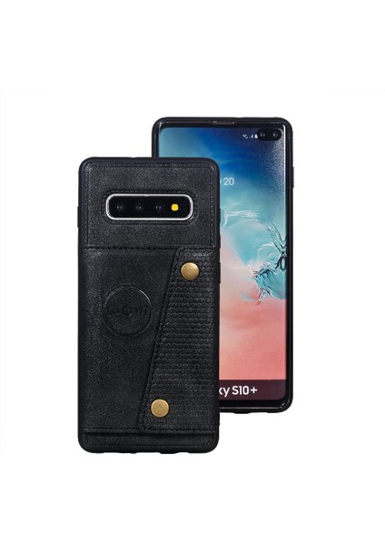 Cüzdan Kılıf Samsung Galaxy S10 Artı Kickstand Kart Tutucu Darbeye (Yurt Dışından) fırsatları