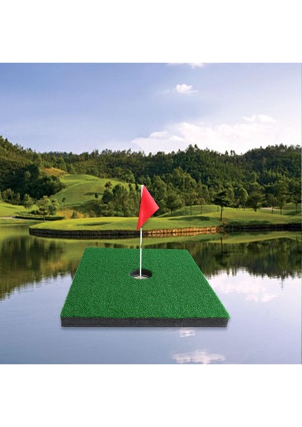 Golf Ş Paspasları Havuz Oyunu Yontma Çim 55X55CM Bir (Yurt Dışından)