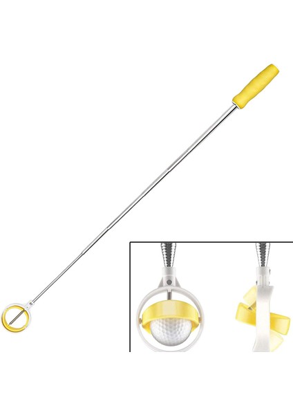 Golf Retriever Geri Çekilmiş Paslanmaz Çelik Teleskopik Golf Alma Aleti Sarı (Yurt Dışından) modelleri