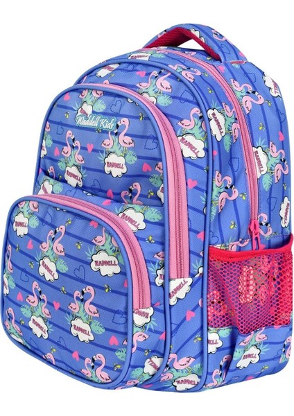 Flamingo Baskılı Beslenmeli Ilkokul Çantası