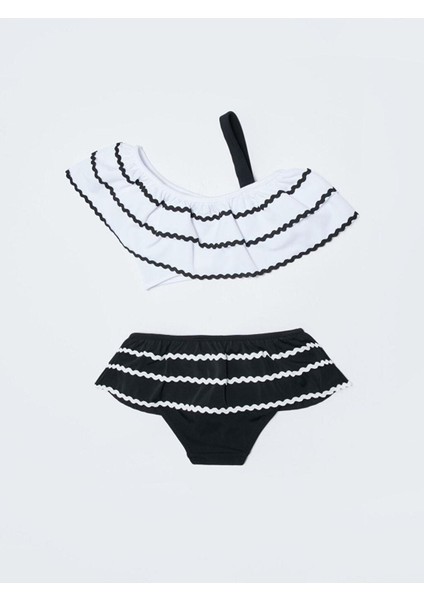 Sutaşı Detaylı Kız Çocuk Bikini Takım