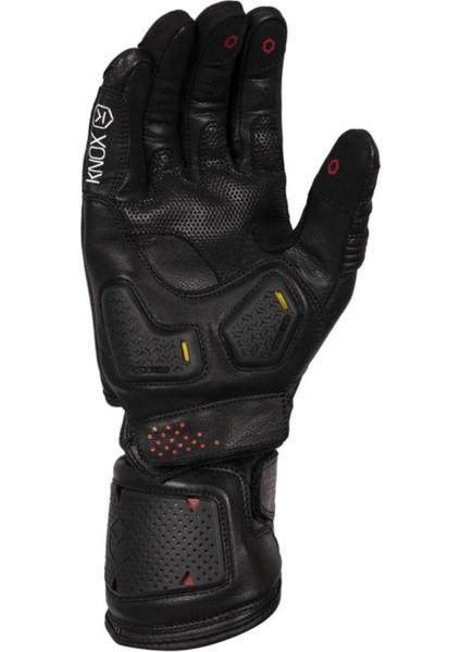 Oulton Korumalı Deri Motosikleçi Eldiveni Siyah / Beyaz fiyatları