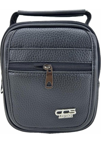 London 31500 Vegan Deri Omuz Askılı El Çantası Siyah