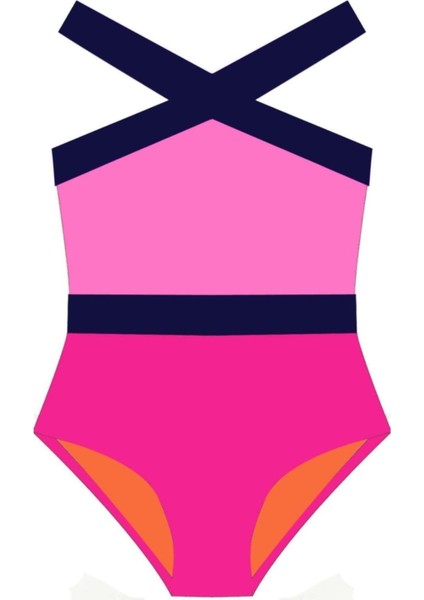 Fuşya-pembe Kız Çocuk Mayo Db200703cm