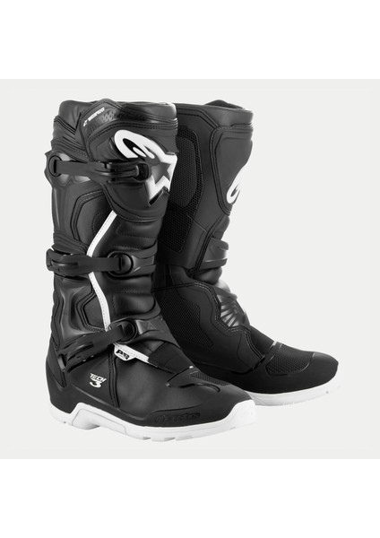 Tech-3 Enduro Wp Korumalı Motosiklet Botu Siyah / Beyaz
