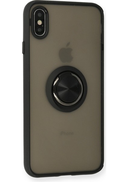 iPhone Xs Kılıf Yüzüklü Kamera Koruyuculu