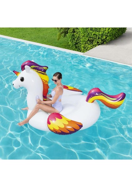1+ Yaş Dev Pegasus Binici 220X195 cm Bestway - 41113 (Lisinya) Beyaz fırsatları