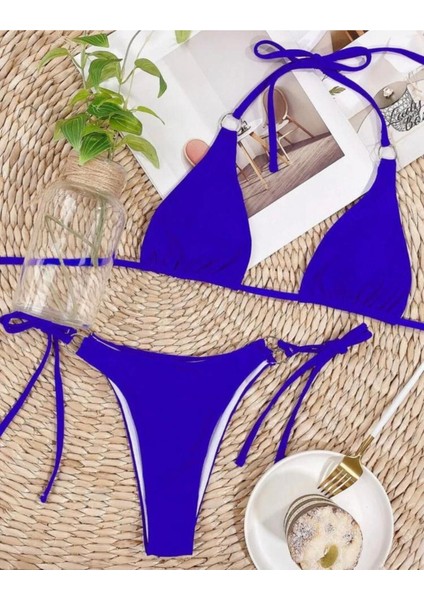 Ip Ve Halka Detaylı Bikini Takım