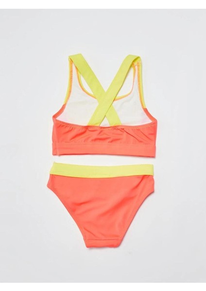 Turuncu Sarı Kız Çocuk Bikini Takım Db200745bt