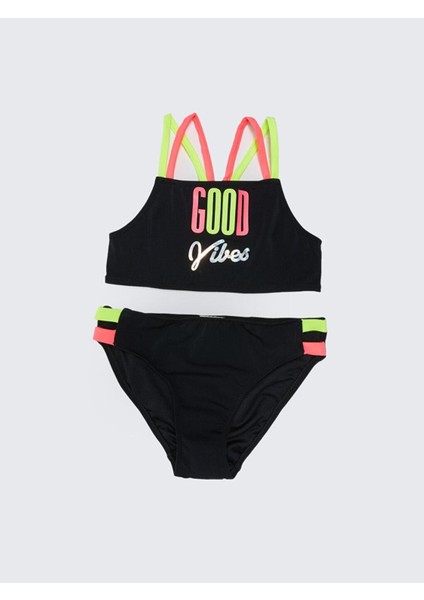 Siyah Kız Çocuk Bikini Takım Db200715bt