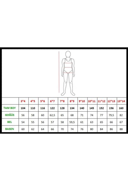 Siyah Kız Çocuk Bikini Takım Db200715bt