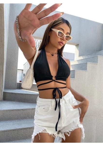 Halka Detaylı Halter Top