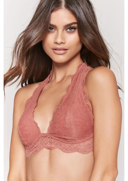 Gül Kurusu Full Dantel Kaplı Bralet Ds200550br