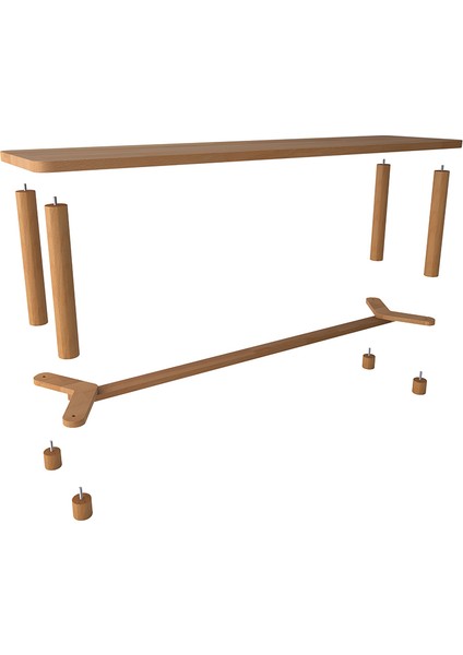 Doğal Masif Ahşap Piyan Bench