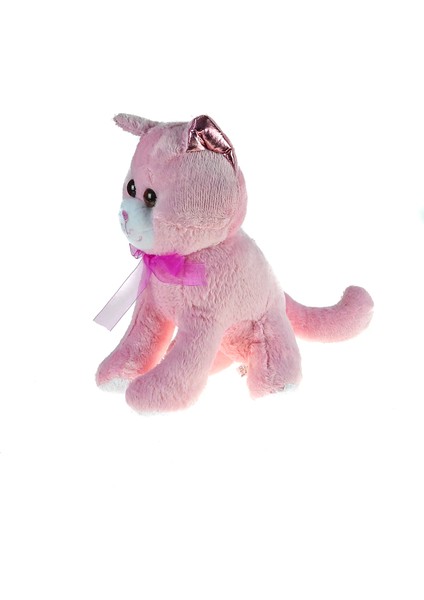 Oyuncak Pelüş Kedi Sevimli Kedi Pembe 30 cm