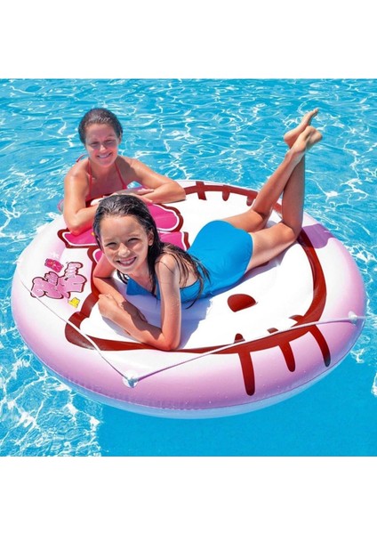 3+ Yaş Hello Kitty Küçük Ada - Hello Kitty Island - Hello Kitty Şişme Deniz Yatağı -Hello Kitty Ada