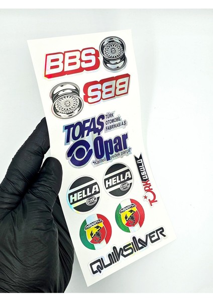 Tofaş - Bbs - Opar - Hella - Abarth Çoklu Sticker Hologram Özel Üretim