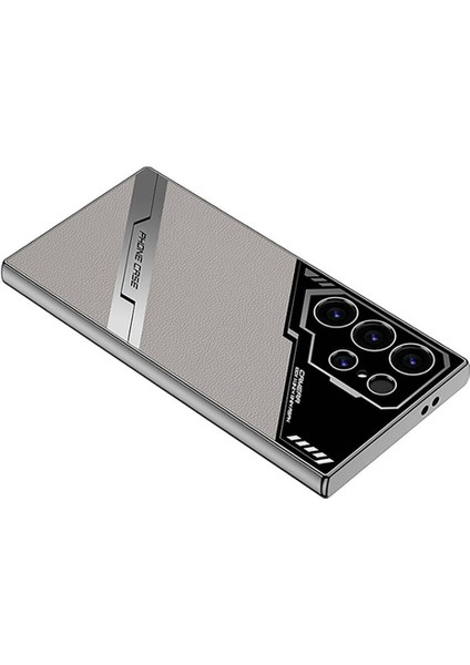 Samsung Galaxy S23 Ultra Kılıf Deri Desenli Kamera Korumalı Lux Procase Kapak
