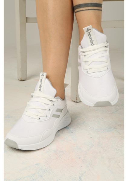 Kadın Bağcıklı Spor Sneaker-Beyaz fırsatları