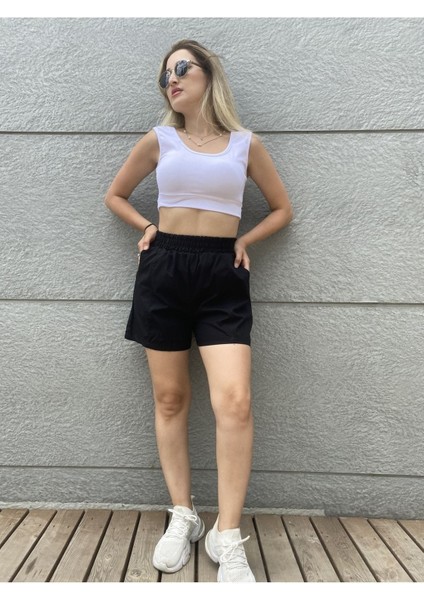 Siyah Mini Şort