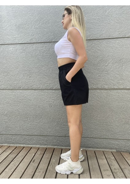 Siyah Mini Şort