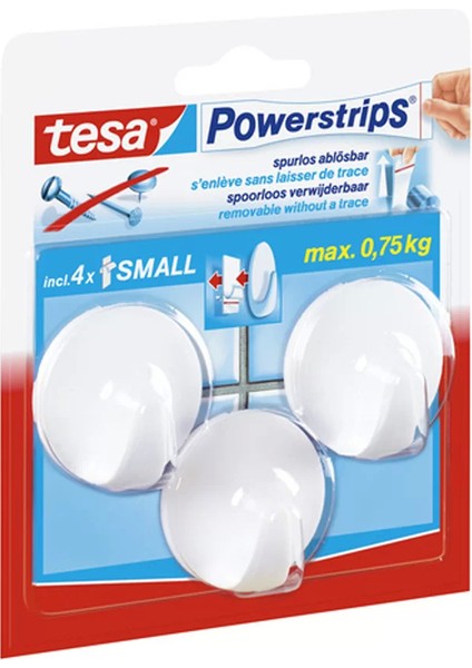 Hooks Small Circle White 57577-2