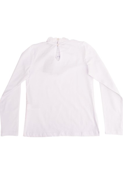 Papyonlu Dantelli Dik Yala Bluz modelleri