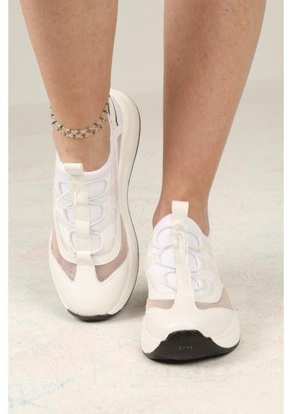 Kadın Bağcıklı Spor Sneaker-Beyaz modelleri