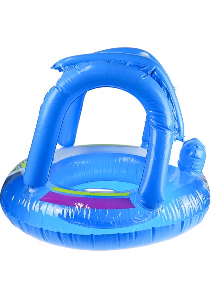 Çocuk Gölgeliği Deniz Havuz Gölgeliği 72*22 cm Yaş Mavi Pompa Set