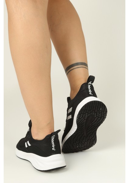 Kadın Bağcıklı Spor Sneaker-Siyah-Beyaz indirimleri